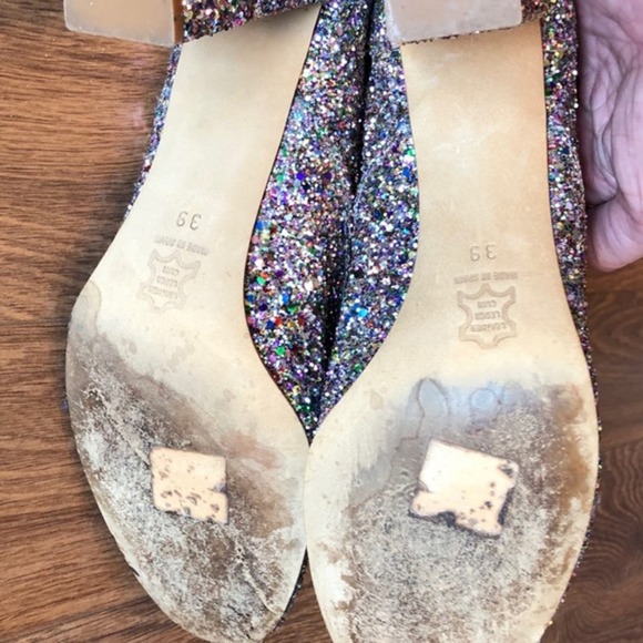 Anthro Patricia Blanchet Glitter Brogue heels - Picture 4 of 8